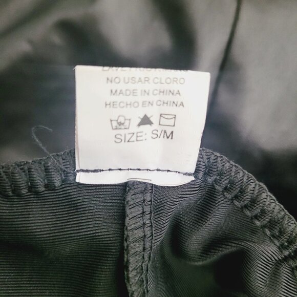 Vegan Leather Black Jogger - Picture 10 of 10